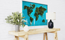 Load image into Gallery viewer, World Map - Moss + Resin
