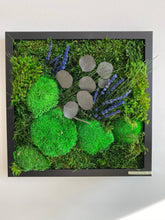 Load image into Gallery viewer, 12” x 12” Moss Wall Art - Eucalyptus + Lavender
