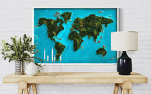 Load image into Gallery viewer, World Map - Moss + Resin
